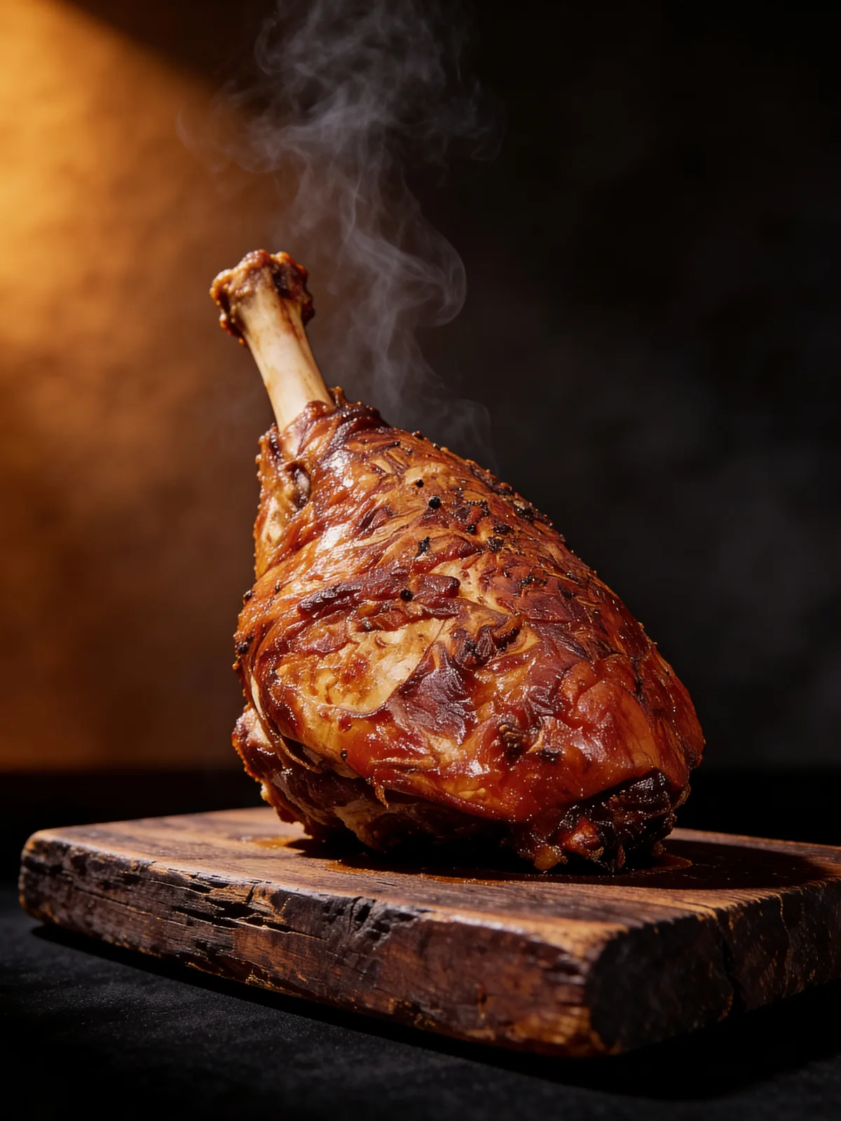 Pernil artesanal entero de Jamón Casero, piel dorada crujiente
